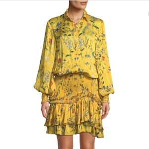 ALEXIS Yellow Smocked Dress